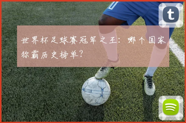 世界杯足球赛冠军之王:哪个国家称霸历史榜单?